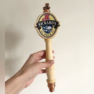 collectible Rickard's India Pale Ale beer tap handle